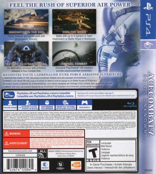 Ace Combat 7 : Skies Unknown PS4 Disc - (New) - Image 2