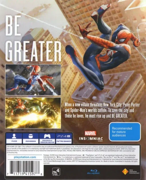 Marvel’s Spiderman Game of the Year Edition PS4 Disc - (New) - Image 2