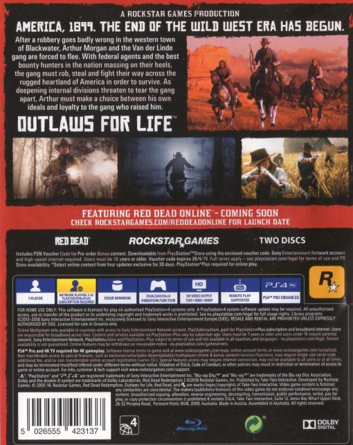 Red Dead Redemption 2 PS4 Disc - (New) - Image 2