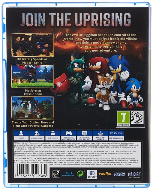 Sonic Forces PS4 Disc - (New) - Image 2