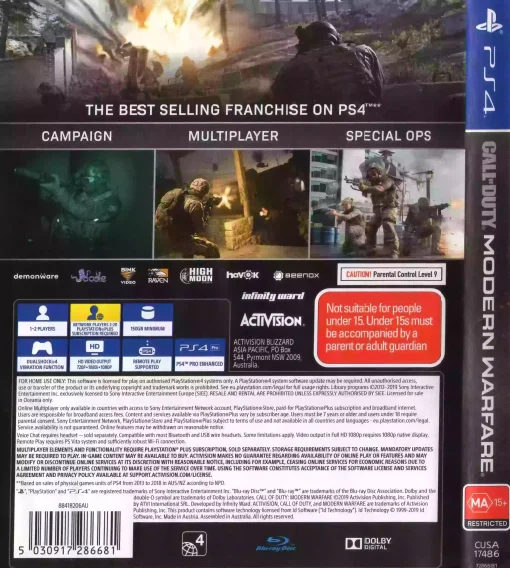 Call of Duty Modern Warfare PS4 Disc - (Pre-Owned) - Image 2