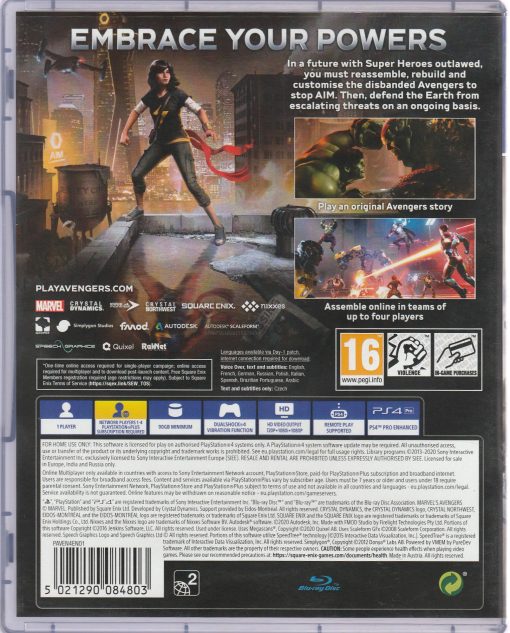 Marvel Avengers PS4 Disc - (Pre-Owned) - Image 2