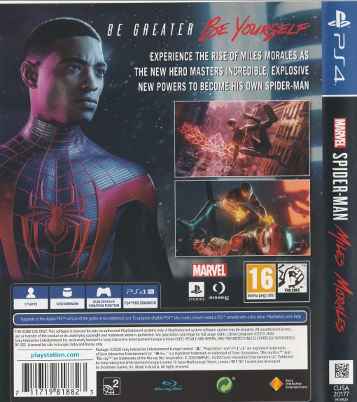 Marvel’s SpiderMan: Miles Morales PS4 Disc - (New) - Image 2