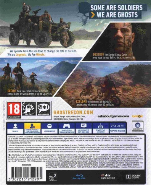 Tom Clancy’s Ghost Recon: Wildlands PS4 Disc - (Pre-Owned) - Image 2