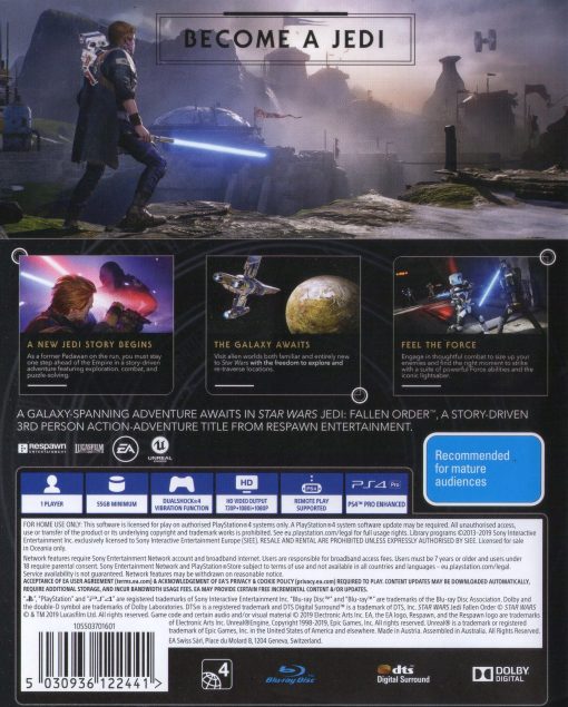 STAR WARS Jedi Fallen Order PS4 Disc - (Pre-Owned) - Image 2
