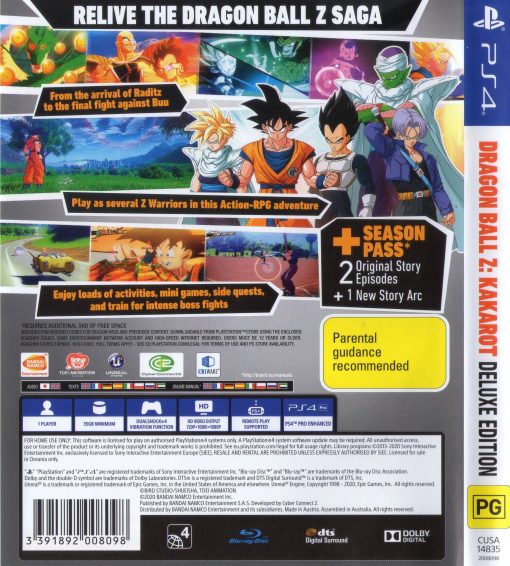 Dragon Ball Z: Kakarot PS4 Disc - (New) - Image 2
