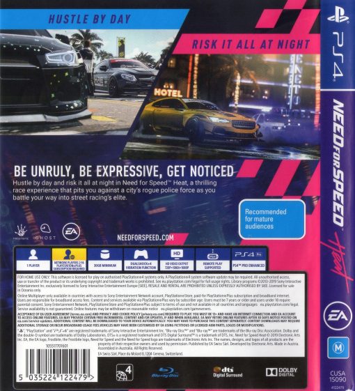 NFS Need for Speed Heat PS4 Disc- (New) - Image 2