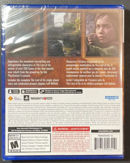 The Last of Us Part 1 PS5 Disc - (Pre-Owned) - Image 2